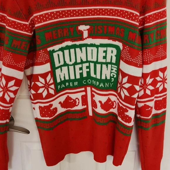 The Office Dunder Mifflin Paper Company Christmas Sweater - Picture 11 of 13